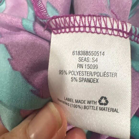 Womens Plus Size Maxi Skirt and Cardigan, size XL, Coral Bay, Purple and Turquoi - Picture 7 of 8